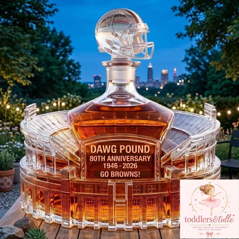 Cleveland Browns Dawg Pound 80th Anniversary Stadium Whiskey Decanter (3) Cleveland Browns Dawg Pound 80th Anniversary Stadium Whiskey Decanter – image 2 of 3