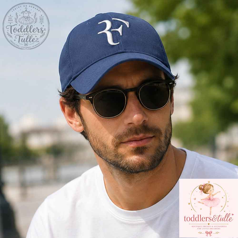 RF Roger Federer Embroidered Hat (3) RF Roger Federer Embroidered Hat – image 2 of 3