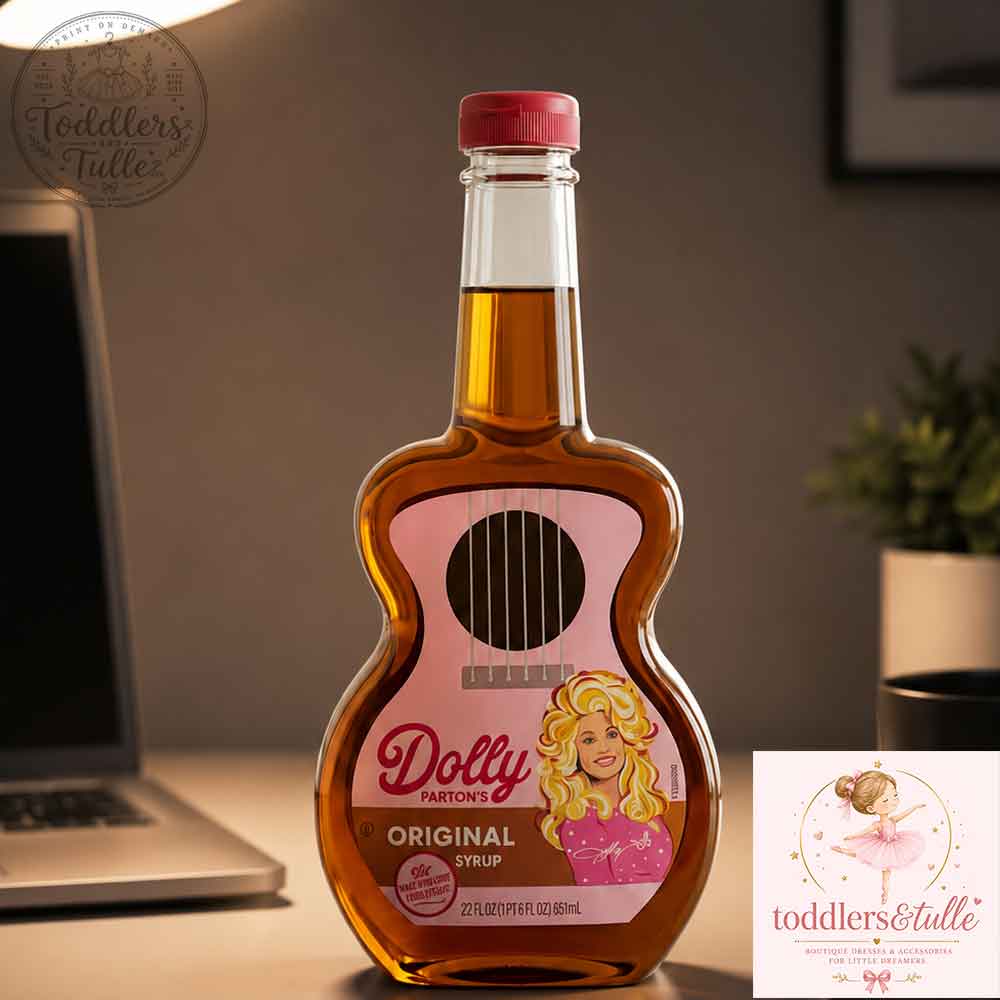 Dolly Parton Original Pancake Syrup Guitar Shaped Collectible Bottle Decanter (2) Dolly Parton Guitar Bottle: Original Pancake Syrup Collectible Decanter – image 2 of 3