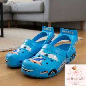 Disney Pixar Cars Dinoco The King Classic Clogs Light Blue