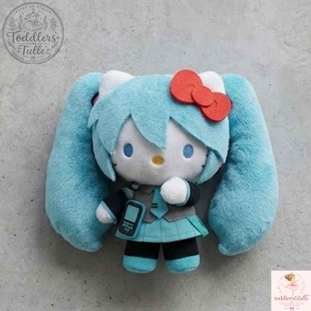 Hatsune Miku x Hello Kitty Plush Toy (2) Hatsune Miku x Hello Kitty Plush Toy – image 2 of 3