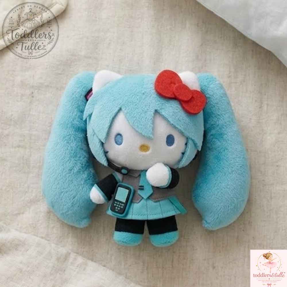 Hatsune Miku x Hello Kitty Plush Toy (3) Hatsune Miku x Hello Kitty Plush Toy – image 3 of 3