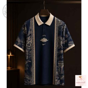 PSG x Air Dior x Nike Paris Toile de Jouy Polo Shirt