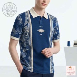 PSG x Air Dior x Nike Paris Toile de Jouy Polo Shirt