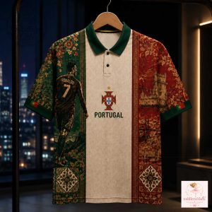 Cristiano Ronaldo x Portugal Last Dance Fan Version Vintage Tribute Soccer Polo Jersey 4 Cristiano Ronaldo x Portugal Last Dance Fan Version Vintage Tribute Soccer Polo Jersey