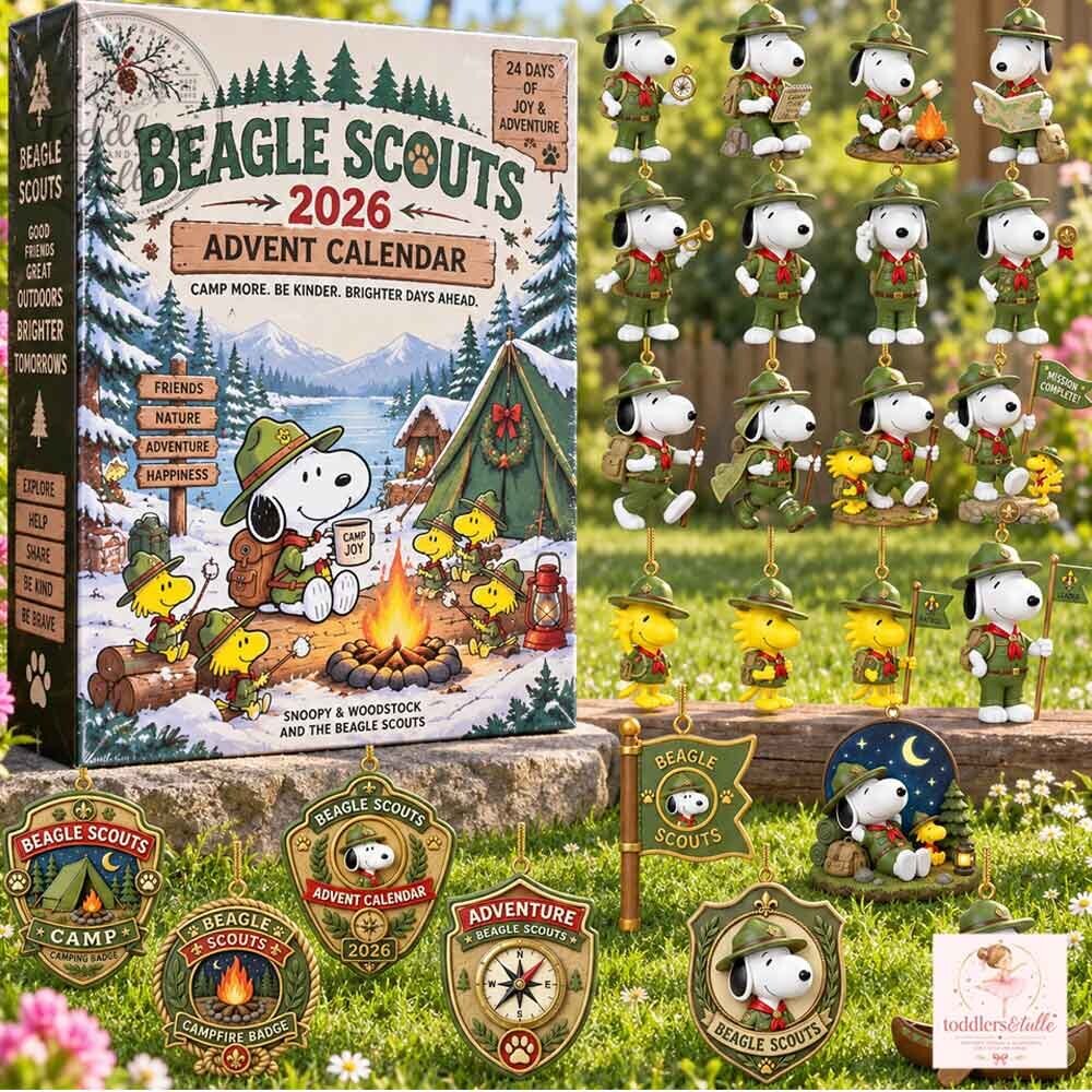 Peanuts Snoopy Beagle Scouts 2026 Advent Calendar Snoopy Beagle Scouts 2026 Christmas Advent Calendar – image 3 of 3