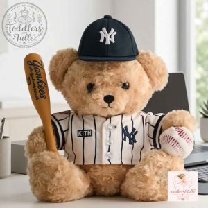 Kith for New York Yankees Baseball Teddy Bear Plush Toy 3 Kith for New York Yankees Baseball Teddy Bear Plush Toy