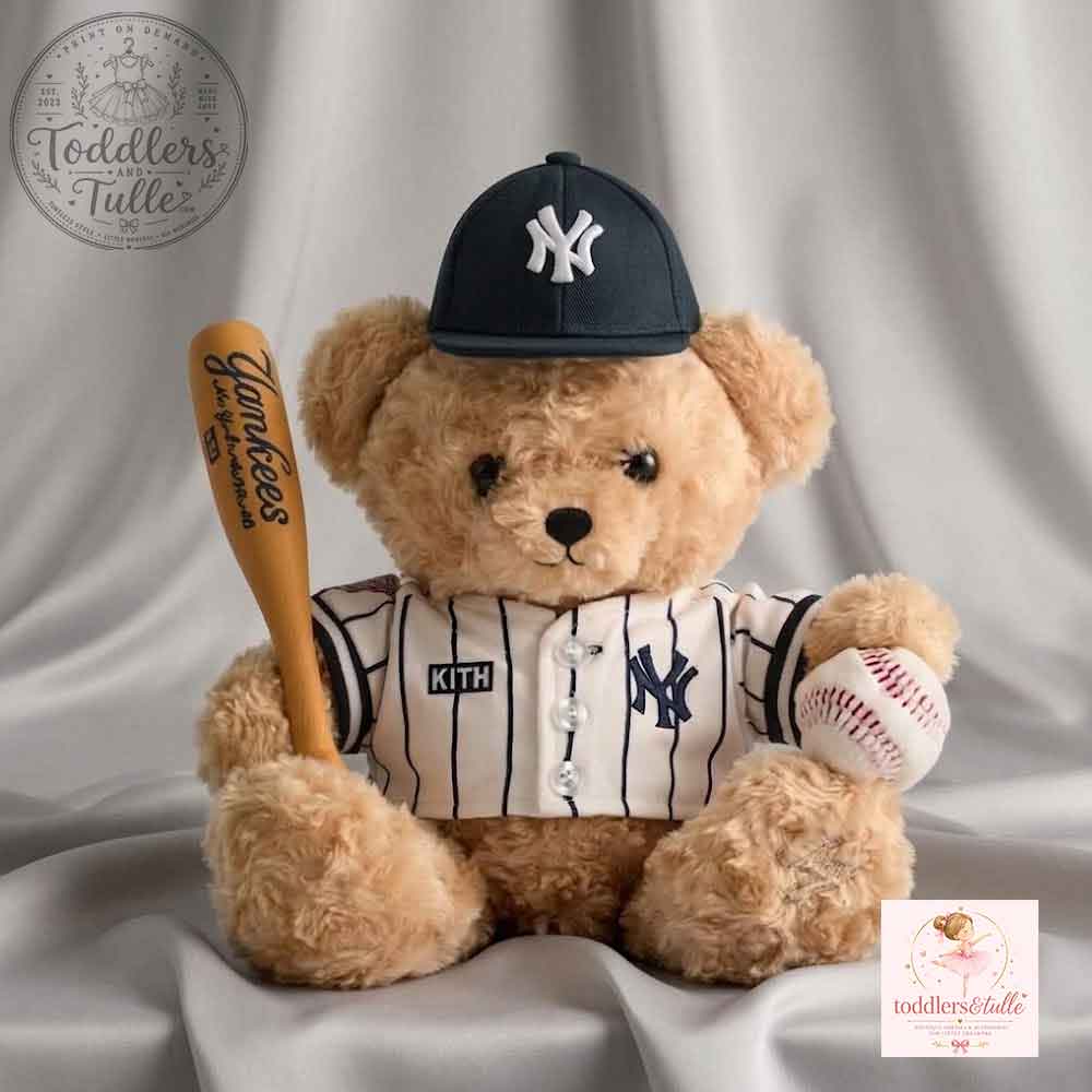 Kith for New York Yankees Baseball Teddy Bear Plush Toy (2) Kith for New York Yankees Baseball Teddy Bear Plush Toy – image 3 of 3