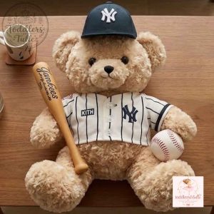 Kith for New York Yankees Baseball Teddy Bear Plush Toy 5 Kith for New York Yankees Baseball Teddy Bear Plush Toy