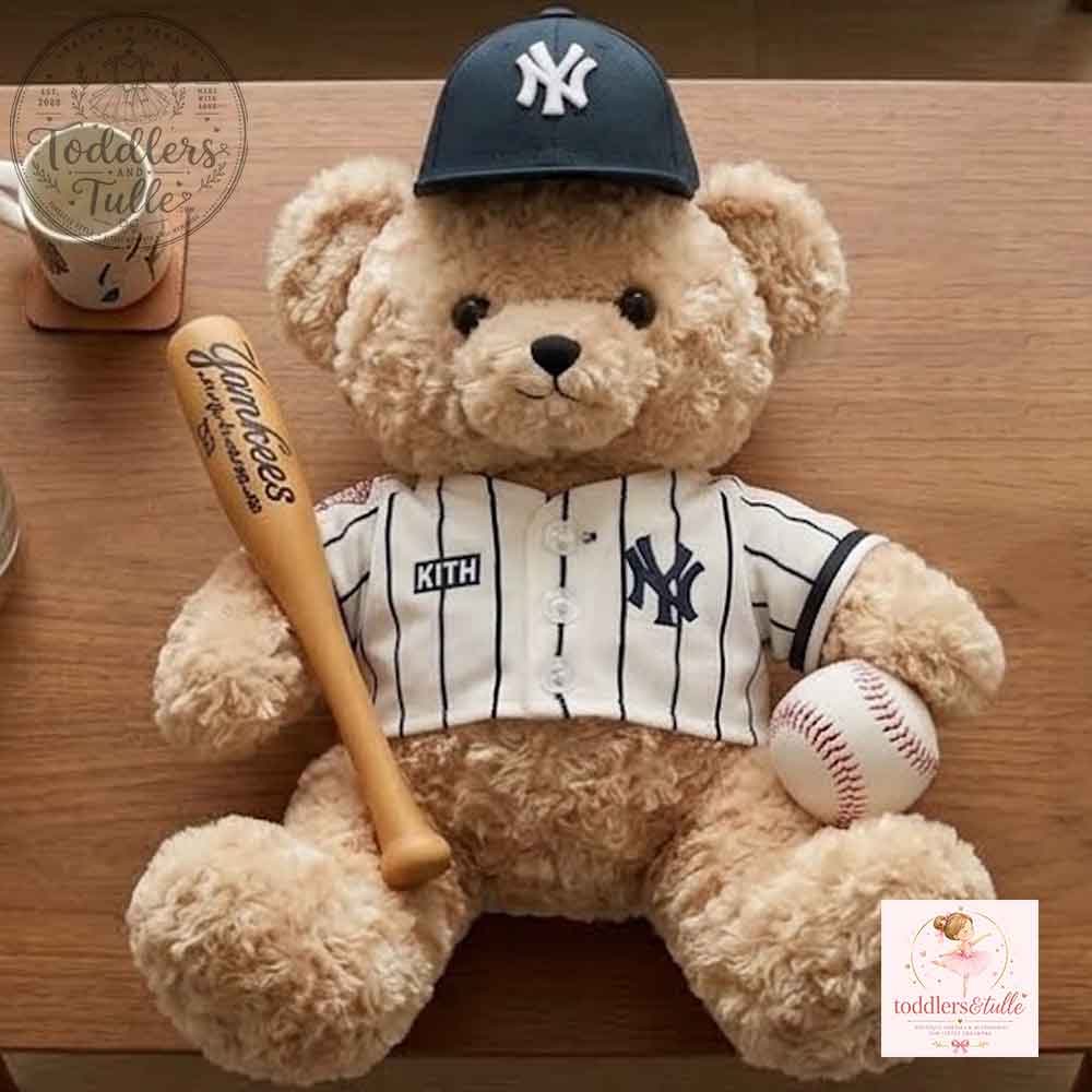 Kith for New York Yankees Baseball Teddy Bear Plush Toy (3) Kith for New York Yankees Baseball Teddy Bear Plush Toy – image 2 of 3