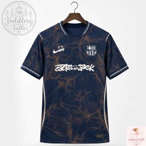 Nike FC Barcelona x Cactus Jack Travis Scott Navy Soccer Jersey