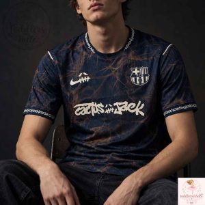 Nike FC Barcelona x Cactus Jack Travis Scott Navy Soccer Jersey