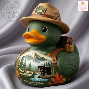 Great Smoky Mountains 100th Anniversary Park Ranger Rubber Duck