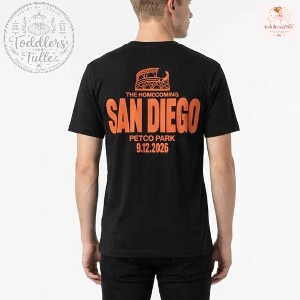 Pierce The Veil The Homecoming San Diego Petco Park 2026 Tour T-Shirt 4 Pierce The Veil The Homecoming San Diego Petco Park 2026 Tour T-Shirt