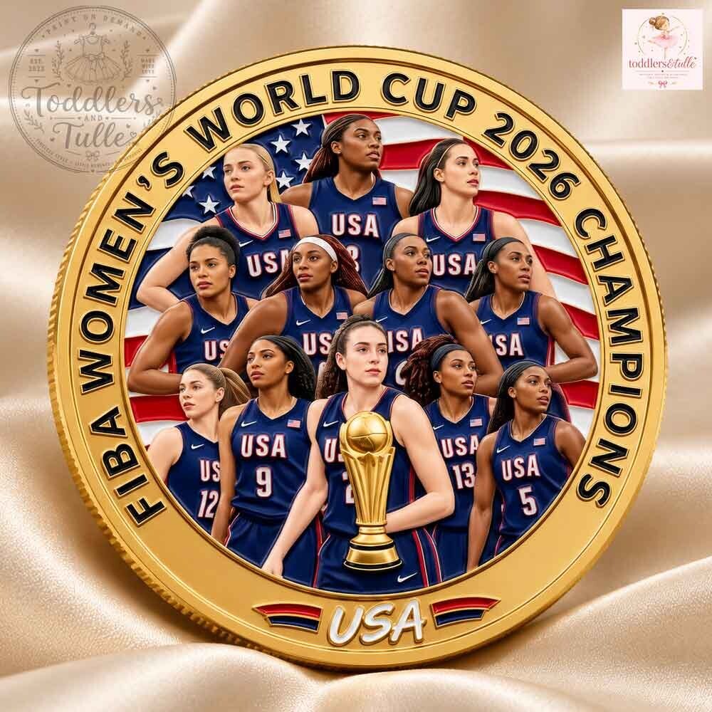 USA Women's Basketball FIBA World Cup 2026 Champions Commemorative Coin 4 USA Women