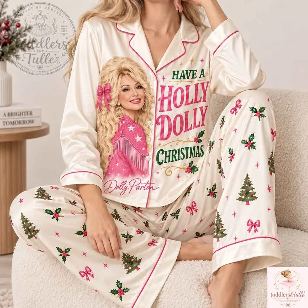 Dolly Parton Have a Holly Dolly Christmas Pajama Set 4 Dolly Parton Have a Holly Dolly Christmas Pajama Set