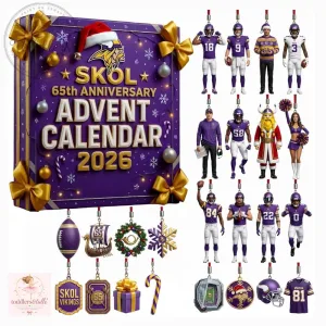 Minnesota Vikings 2026 Advent Calendar – 65th Anniversary Holiday Gift 5 Minnesota Vikings 2026 Advent Calendar – 65th Anniversary Holiday Gift