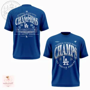 Los Angeles Dodgers 2026 NL West Division Champions T-Shirt