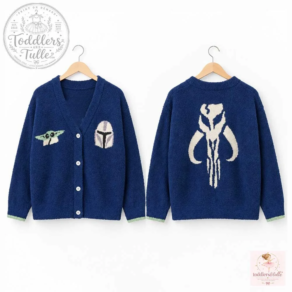 Star Wars Mandalorian Grogu Knit Cardigan