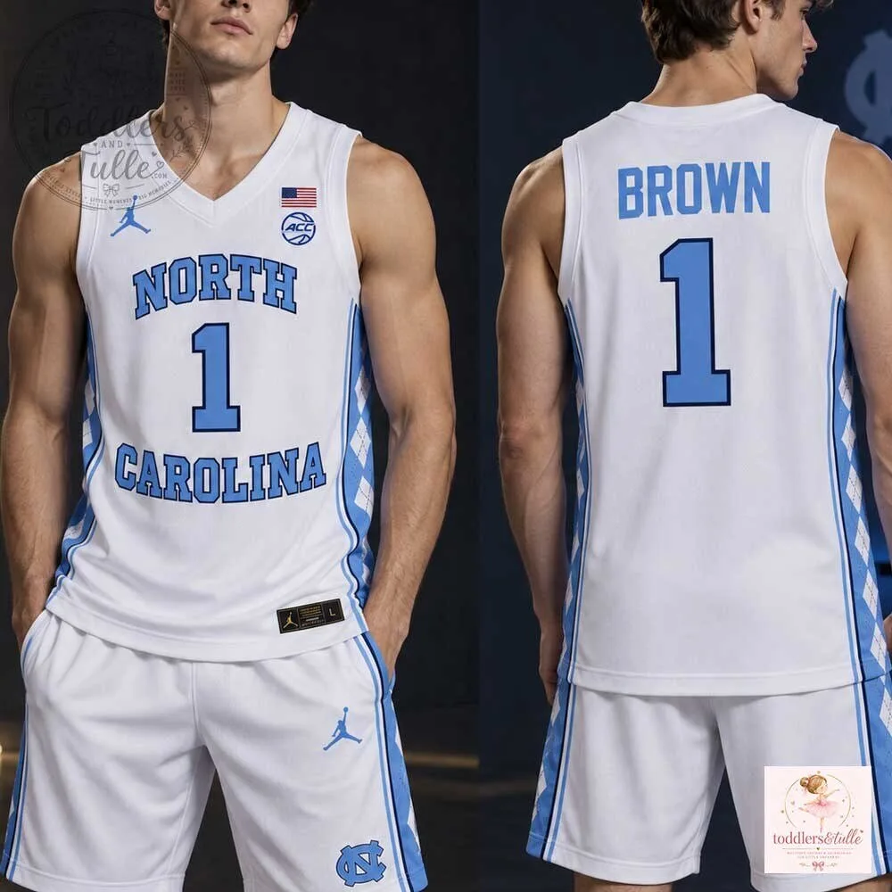 Young Thug UNC #1 Terrence Brown Game Basketball Jersey 7 Young Thug UNC #1 Terrence Brown Game Basketball Jersey