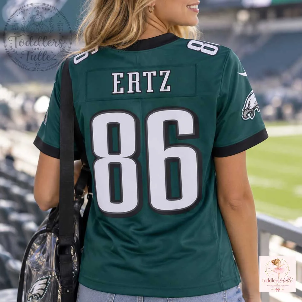 Zach Ertz #86 Philadelphia Eagles Midnight Green Game Football Jersey (3) Zach Ertz #86 Philadelphia Eagles Midnight Green Game Football Jersey – image 2 of 3