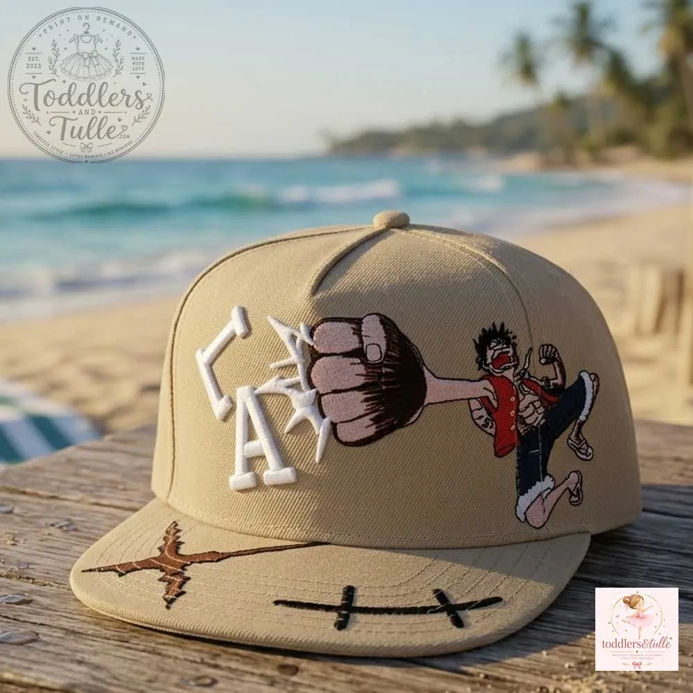 One Piece Luffy LA Dodgers Cream Hat 2026