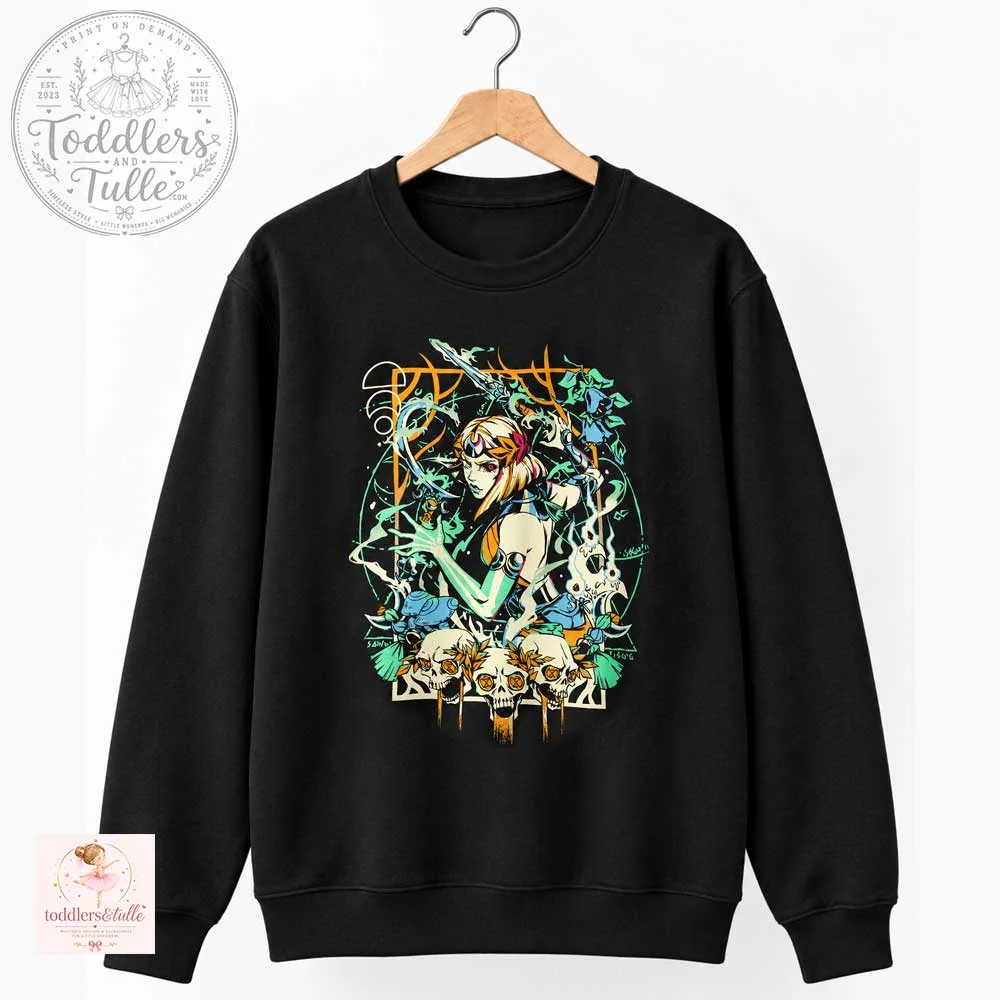 Melinoe Hades 2 Graphic T-Shirt, Witch of the Underworld Gaming Tee (2) Melinoe Hades 2 T-Shirt - Witch of the Underworld Gaming Tee – image 2 of 4