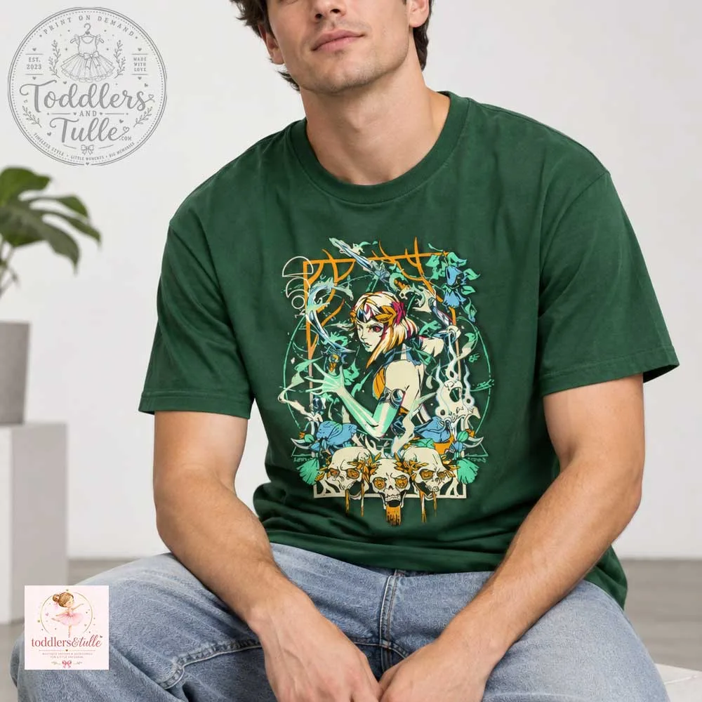 Melinoe Hades 2 Graphic T-Shirt, Witch of the Underworld Gaming Tee (4) Melinoe Hades 2 T-Shirt - Witch of the Underworld Gaming Tee – image 3 of 4