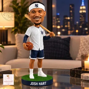Josh Hart New York Yankees Pinstripe Jersey Bobblehead Figurine Limited Edition