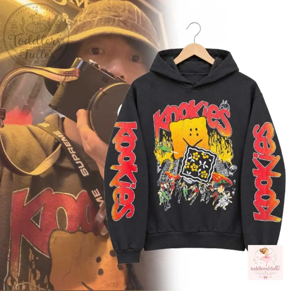 BTS Jungkook Kapital Buster Peckish Rainbowy SWT Print Hoodie Shirt