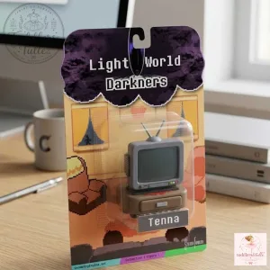 Deltarune Tenna Figure Light World Darkners Vintage CRT TV Toy Collectible