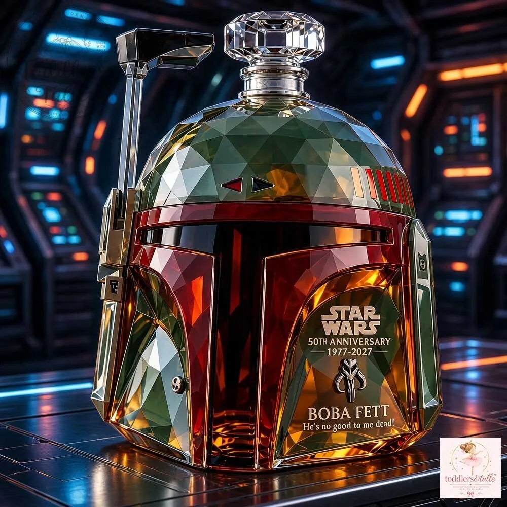Star Wars 50th Anniversary Boba Fett Helmet Whiskey Decanter 3 Star Wars 50th Anniversary Boba Fett Helmet Whiskey Decanter