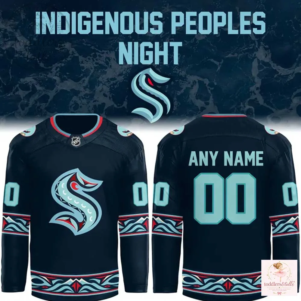 Seattle Kraken Indigenous Peoples Night Custom Jersey 2026