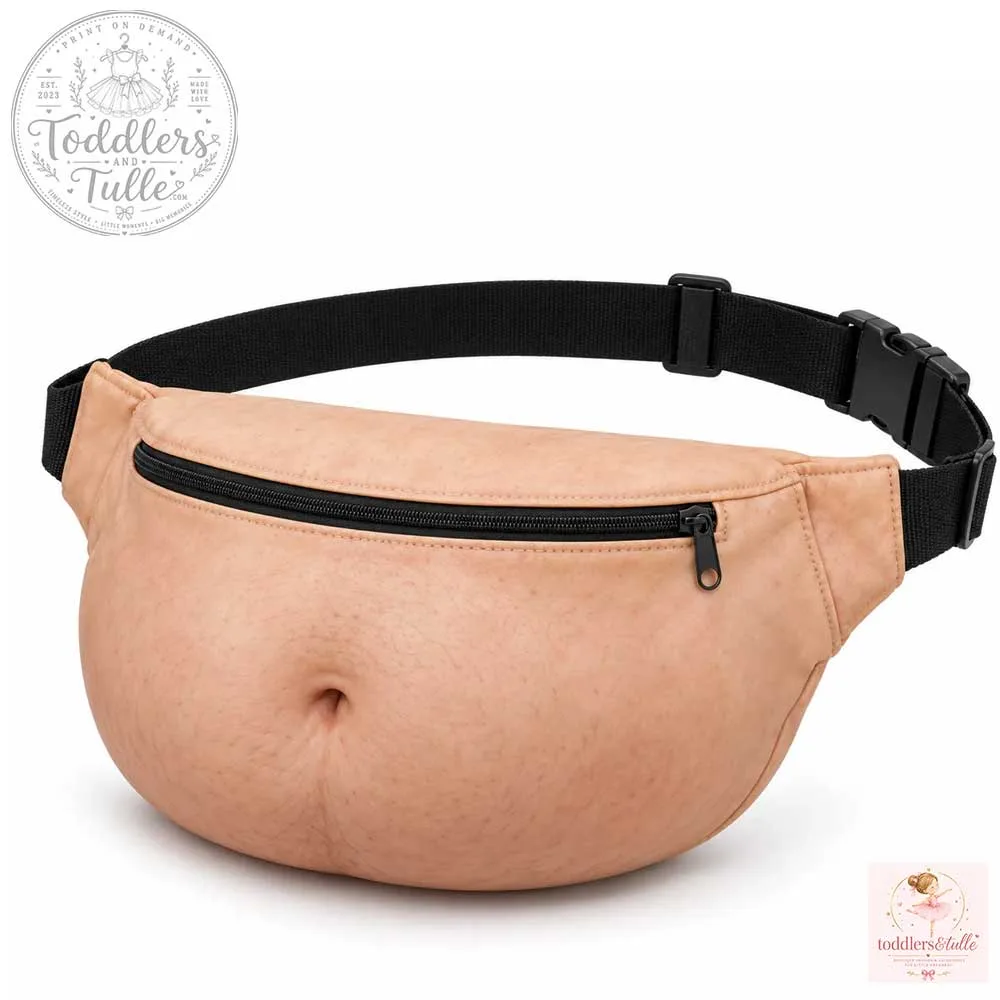 Funny Fake Belly Fanny Pack