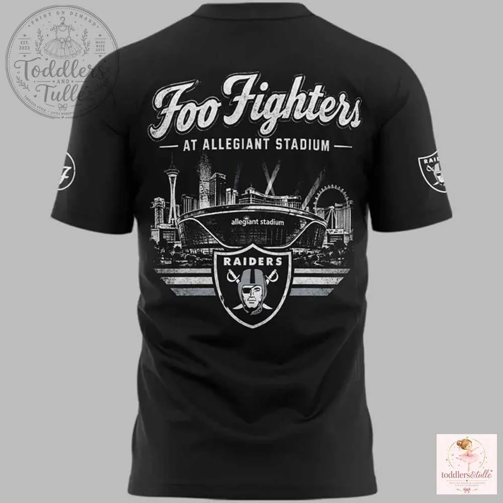 2026 Las Vegas Raiders x Foo Fighters T-Shirt 4 2026 Las Vegas Raiders x Foo Fighters T-Shirt
