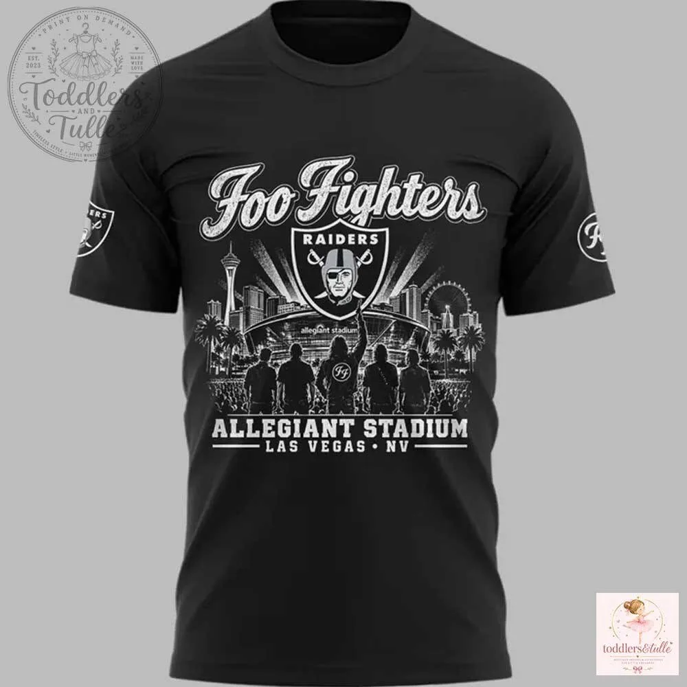 2026 Las Vegas Raiders x Foo Fighters T-Shirt 5 2026 Las Vegas Raiders x Foo Fighters T-Shirt