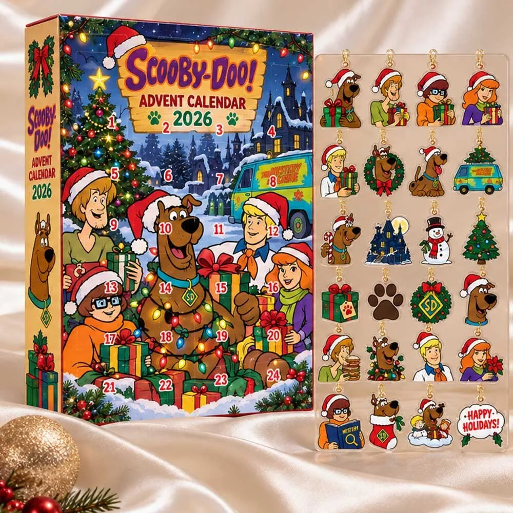 Scooby-Doo Christmas Advent Calendar 2026, 24 Day Holiday Countdown Ornament