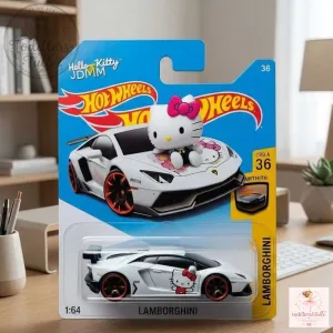 Hot Wheels Hello Kitty Lamborghini Aventador Custom Diecast Car
